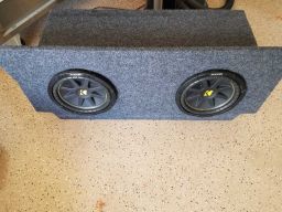 2010 Dodge Challenger Sub Box with subs and amp