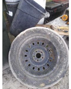 Used car tire and rim