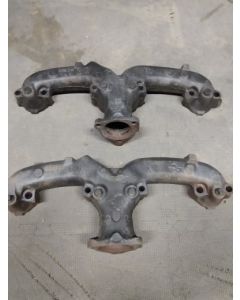 pair of 2.5 ram horn exhaust manifolds oem Corvette 350 four bolt main